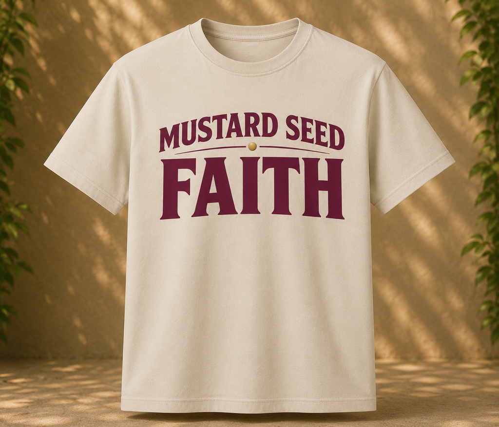Mustard Seed Faith Tee - Cream
