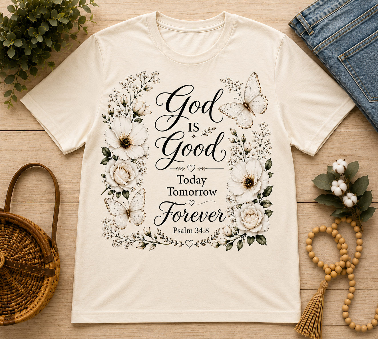 God Is Good Today, Tomorrow, Forever Tee