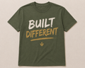 Built Different Tee Green