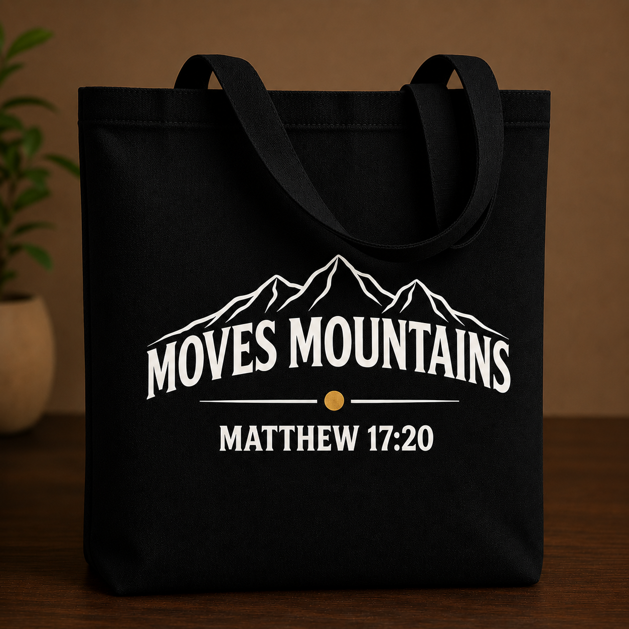 Mustard Seed Faith Tote - Black