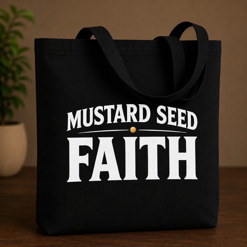 Mustard Seed Faith Tote - Black