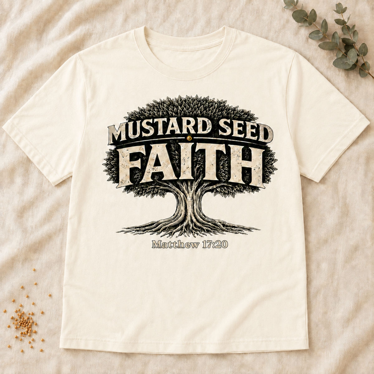 Tree - Mustard Seed Faith - Cream