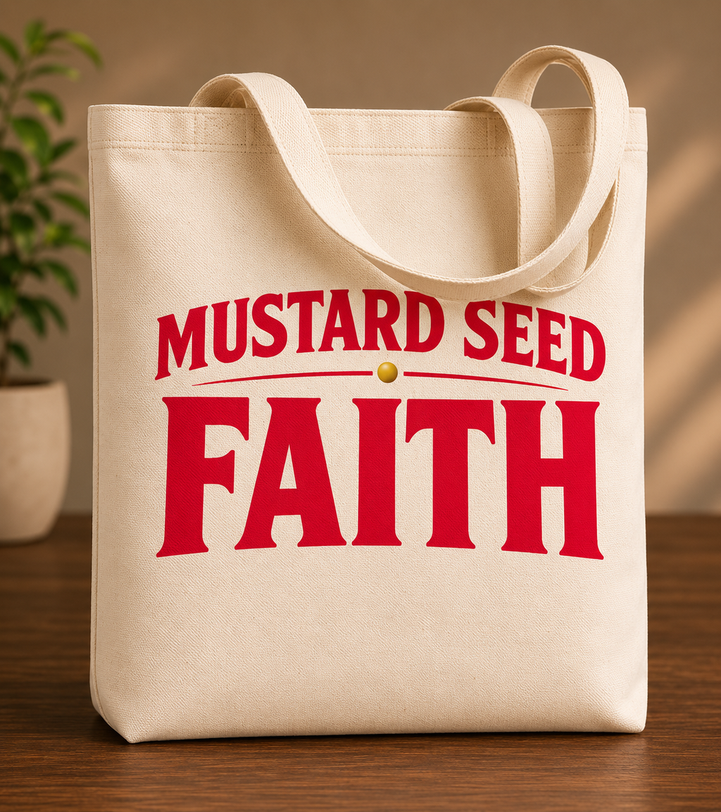 Mustard Seed Faith Tote - Pink